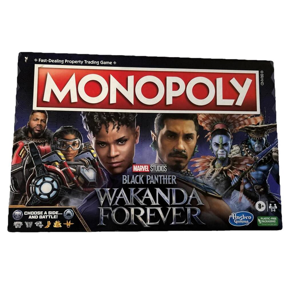 Black Panther Wakanda Forever  Monopoly Board Game -Hasbro- New Sealed